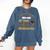 Proud Mom Of Two 2021 Graduates Twin Mama Graduation Leopard Comfort Colors Sweatshirt Denim