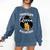Proud Queen PhD Doctorate Degree Graduation Woman Girl Comfort Colors Sweatshirt Denim