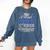 Proud Sister Of Two Class Of 2025 Graduates Twins Graduation Comfort Colors Sweatshirt Denim