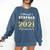 Proud Stepdad Class Of 2021 Graduate Senior 21 Graduation Comfort Colors Sweatshirt Denim