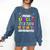 Proud UNCLE Of a 2025 Kindergarten Graduate Graduation Comfort Colors Sweatshirt Denim