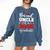 Proud Uncle Of A 2026 Graduate Senior Family Graduation Comfort Colors Sweatshirt Denim