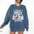 Proud Uncle Of A 2026 Senior Football Graduation Comfort Colors Sweatshirt Denim