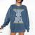 Queen MSW Social Work Masters Graduation Comfort Colors Sweatshirt Denim