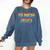 Rainbow LGBT Pride Senior 2023 Graduation Comfort Colors Sweatshirt Denim