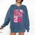 Retro Senior 2026 Coquette Bow Graduation Class Of 2026 Comfort Colors Sweatshirt Denim