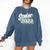 Retro Senior Class Of 2022 Men Women Graduation 90's Grad Comfort Colors Sweatshirt Denim
