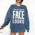 Sarcastic Shy People Introverts I'm Nicer Than My Face Looks Comfort Colors Sweatshirt Denim