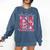 Selectively Social Sarcastic Introvert Humor Comfort Colors Sweatshirt Denim