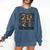 Senior 2021 Grad Class Of 2021 Graduation Leopard Cheetah Comfort Colors Sweatshirt Denim
