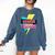 Senior 2022 Graduation Class Of 2022 Retro 90's Graduation Comfort Colors Sweatshirt Denim