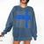 Senior 2024 Graphic Class Of 2024 Graduation Graphic Comfort Colors Sweatshirt Denim
