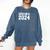 Senior 2024 Class Of 2024 Seniors Graduation 2024 Senior 24 Comfort Colors Sweatshirt Denim