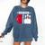 Senior 2025 Bowling Player Class Of 2025 Graduation Seniors Comfort Colors Sweatshirt Denim