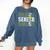 Senior 2025 Softball Class Of 2025 Graduation Comfort Colors Sweatshirt Denim