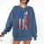 Senior 2026 Baseball American Flag Class Of 2026 Graduation Comfort Colors Sweatshirt Denim