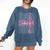 Senior 2026 Class Of 2026 Seniors Graduation 2026 Girl Women Comfort Colors Sweatshirt Denim