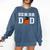 Senior 2026 Dad Basketball Graduation Comfort Colors Sweatshirt Denim
