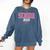 Senior 2026 Pink Coquette Bow Class Of 2026 Graduation Women Comfort Colors Sweatshirt Denim