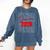 Senior 2026 Retro Class Of 2026 Graduation For Students Comfort Colors Sweatshirt Denim