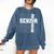 Senior 2026 Soccer Player Class Of 2026 Senior Graduation Comfort Colors Sweatshirt Denim