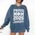 Senior 2026 Volleyball Mom High School Graduation Outfit Comfort Colors Sweatshirt Denim