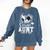 Senior Aunt Class Of 2026 Soccer Graduation Heart Comfort Colors Sweatshirt Denim