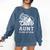 Senior Cheerleader Aunt Cheer Class Of 2026 Graduation Women Comfort Colors Sweatshirt Denim
