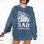 Senior Cheerleader Dad Cheer Class Of 2026 Graduation Men Comfort Colors Sweatshirt Denim