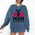 Senior Cheerleader Mom Cheer Class Of 2025 Graduation Women Comfort Colors Sweatshirt Denim
