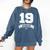 Senior Class Of 2019 Graduation School College Comfort Colors Sweatshirt Denim