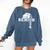 Senior Class Of 2024 Volleyball Seniors School Graduation Comfort Colors Sweatshirt Denim