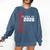 Senior Class Of 2026 Graduation Grad 26 Comfort Colors Sweatshirt Denim