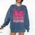Senior Class Of 2026 Pink Coquette Bow Graduation 2026 Comfort Colors Sweatshirt Denim