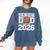 Senior Dad Class Of 2026 Cute Basketball Dad Graduation 2026 Comfort Colors Sweatshirt Denim