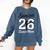 Senior Dance Mom Class Of 2026 Dancer Daughter Graduation Comfort Colors Sweatshirt Denim