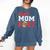 Senior Football Mom 2027 Team Class Of 2027 Graduation Mom Comfort Colors Sweatshirt Denim
