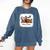 Senior Football Mom Class Of 2025 Graduation Graduate Comfort Colors Sweatshirt Denim