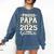 Senior Graduation Proud Papa 2025 Graduate Class Matching Comfort Colors Sweatshirt Denim