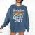 Senior Graduation Trip Cruise 2024 Retro Ship Party Cruise Comfort Colors Sweatshirt Denim