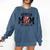 Senior Mom 2025 Cheer Mama Class Of 2025 Graduation Comfort Colors Sweatshirt Denim