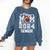 Senior Mom Class Of 2024 Football Proud Mom Graduation Comfort Colors Sweatshirt Denim