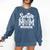 Senior Mom Class Of 2026 Senior Mama 2026 Graduation Leopard Premium Tri-Blend Comfort Colors Sweatshirt Denim