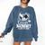 Senior Mommy Class Of 2026 Soccer Graduation Heart Premium Tri-Blend Comfort Colors Sweatshirt Denim