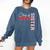 Senior Sister Class Of 2026 Proud Big Sis Graduation Family Comfort Colors Sweatshirt Denim