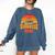 Senior Sunrise Class Of 2026 Graduation Proud Graduate Retro Comfort Colors Sweatshirt Denim
