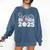 Senior Volleyball Brother 2025 Class Of 2025 Graduation Comfort Colors Sweatshirt Denim