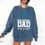 Senior Volleyball Dad Class Of 2025 Graduation Graduate Comfort Colors Sweatshirt Denim