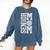 Senior Volleyball Mom 2026 Class Graduation Volleyball Premium Tri-Blend Comfort Colors Sweatshirt Denim