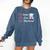 She Came She Saw She Mastered Graduation Comfort Colors Sweatshirt Denim